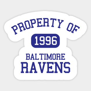 Property of Baltimore Ravens Sticker